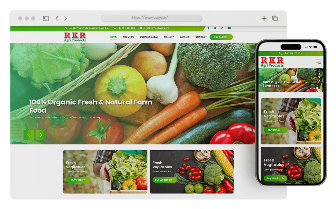 RKR Agri Products | Web Design Sri Lanka