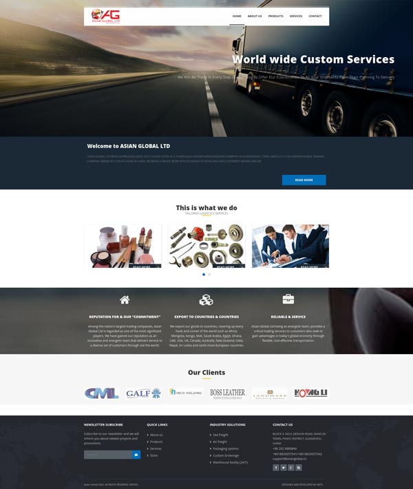 Asian Global Main Website | Web Design Sri Lanka