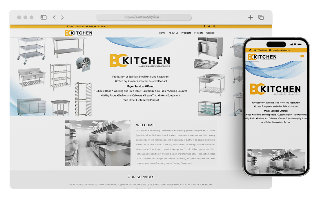 BC Kitchen | Web Design Sri Lanka