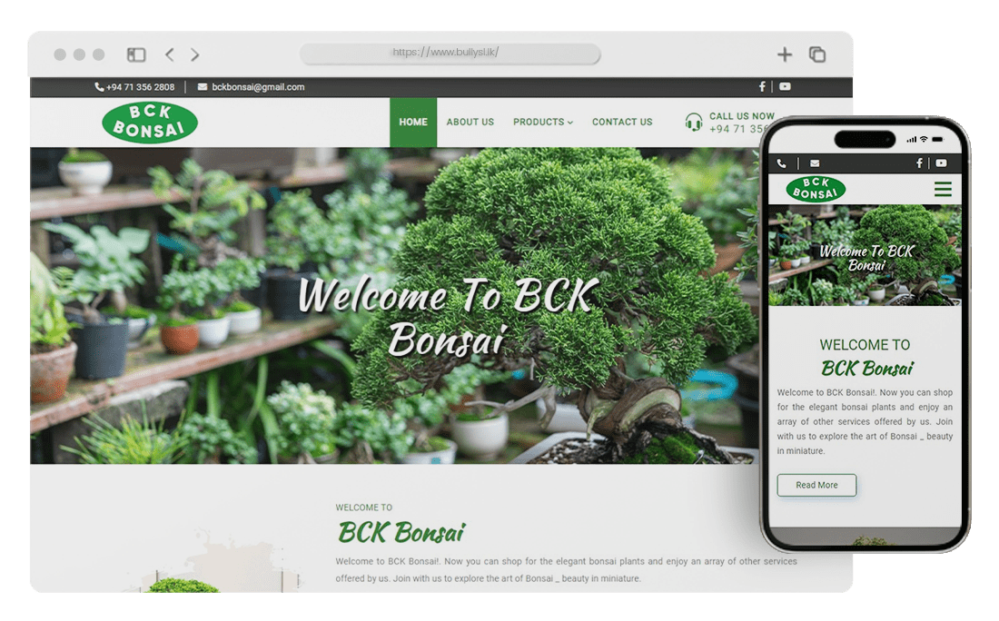 BCK Bonsai | Web Design Sri Lanka