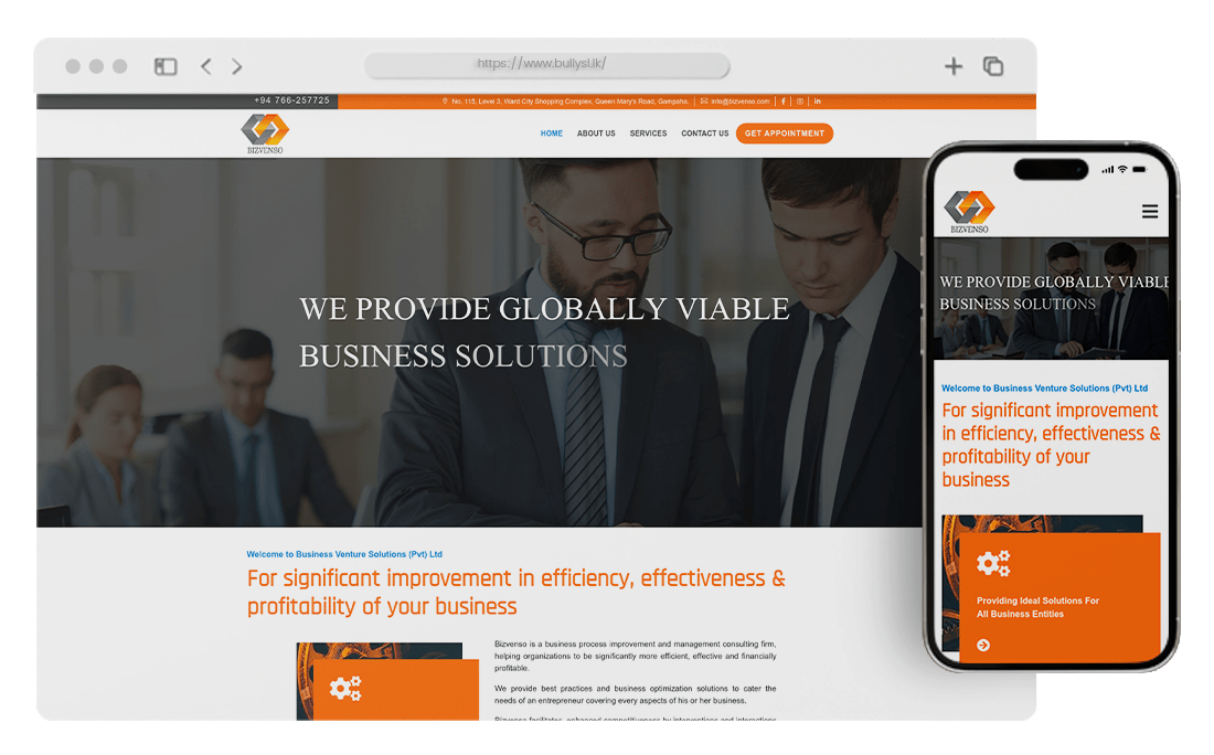 Business Venture Solutions | Web Design Sri Lanka