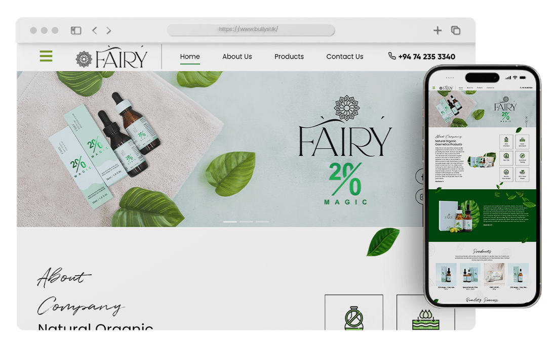 Fairy Essentials | Web Design Sri Lanka