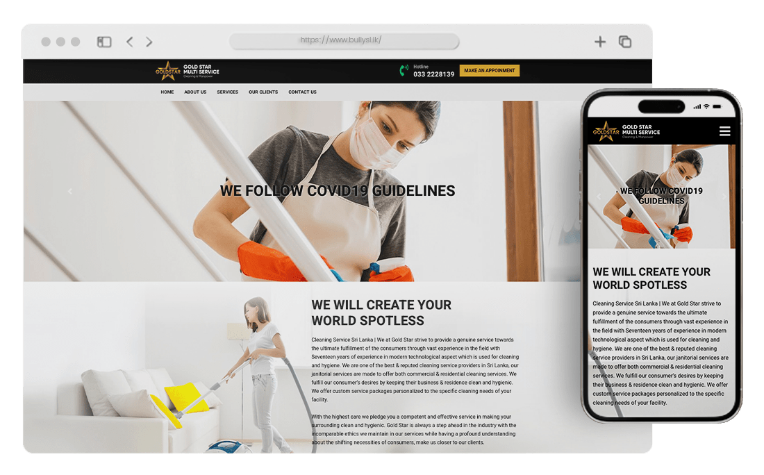 Gold Star Multi Service | Web Design Sri Lanka